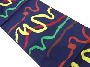 変わり横縞模様織出し名古屋帯